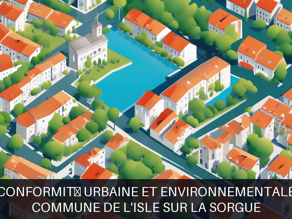Illustration pour Commune de L'Isle sur la Sorgue: Conformité urbaine et environnementale