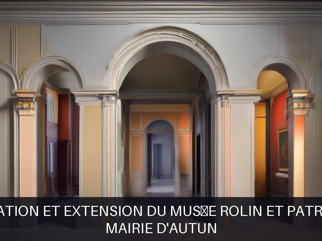 Illustration pour Mairie d'Autun: Rénovation et extension du musée Rolin et patrimoine
