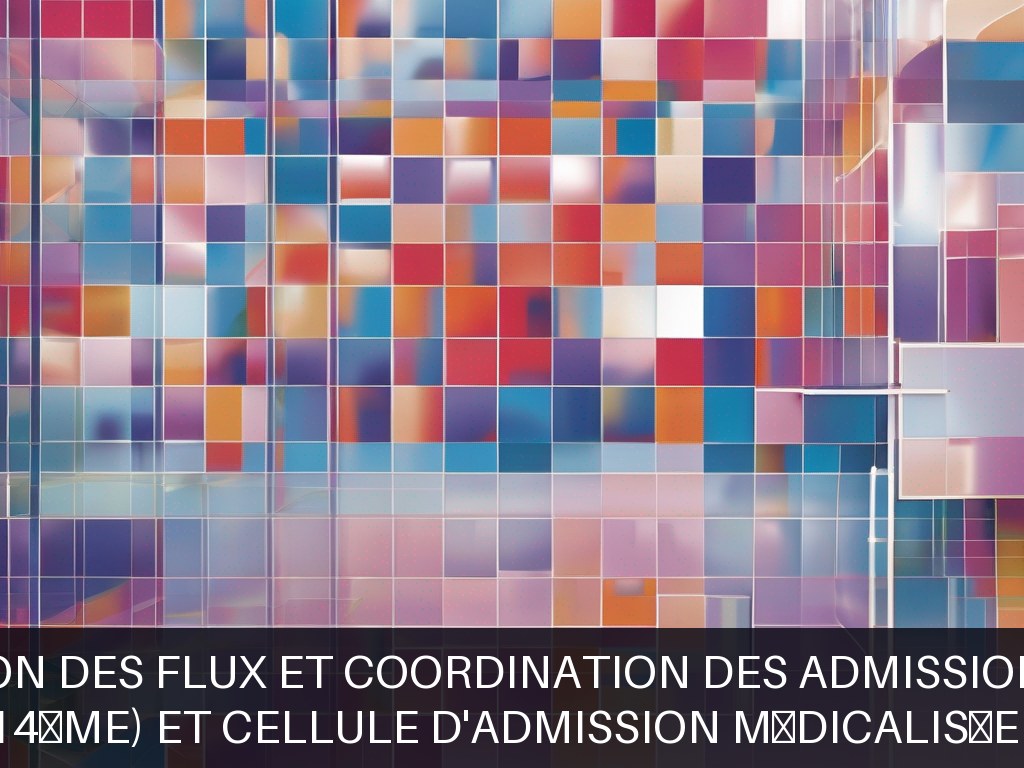 Illustration pour Unité de Soins DIDOT (Paris 14ème) et Cellule d'Admission Médicalisée à LA COLLEGIALE (Paris 5ème): Optimisation des flux et coordination des admissio