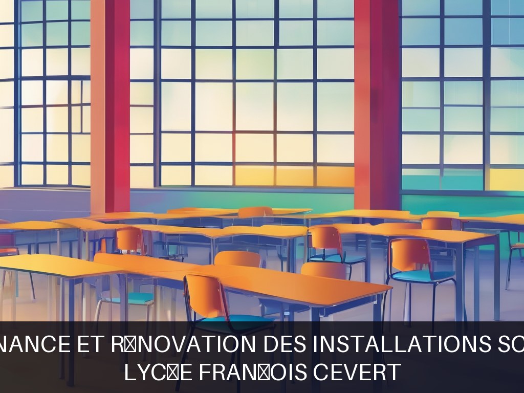 Illustration pour Lycée François Cevert: Maintenance et rénovation des installations scolaires