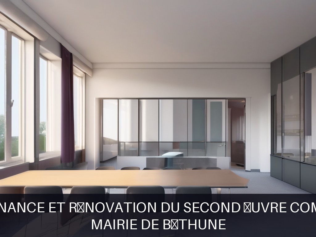 Illustration pour Mairie de Béthune: Maintenance et rénovation du second œuvre communal
