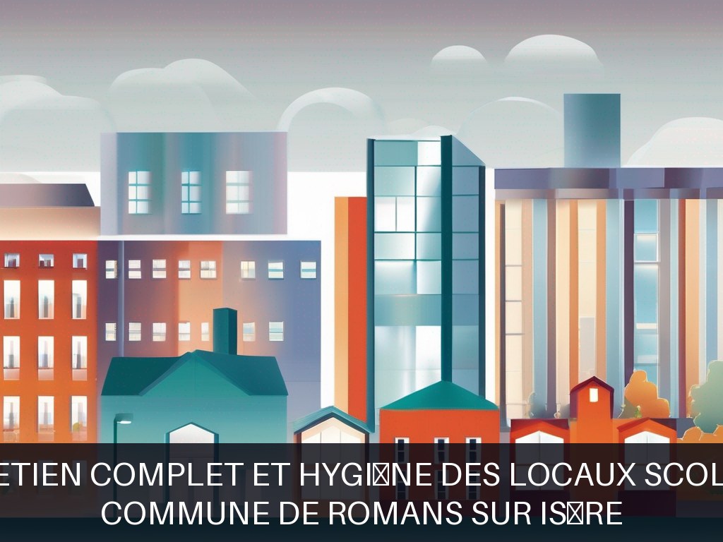 Illustration pour Commune de Romans sur Isère: Entretien complet et hygiène des locaux scolaires