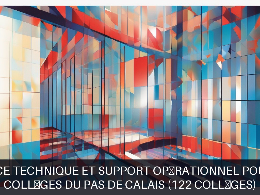 Illustration pour Collèges du Pas de Calais (122 collèges): Maintenance technique et support opérationnel pour collèges