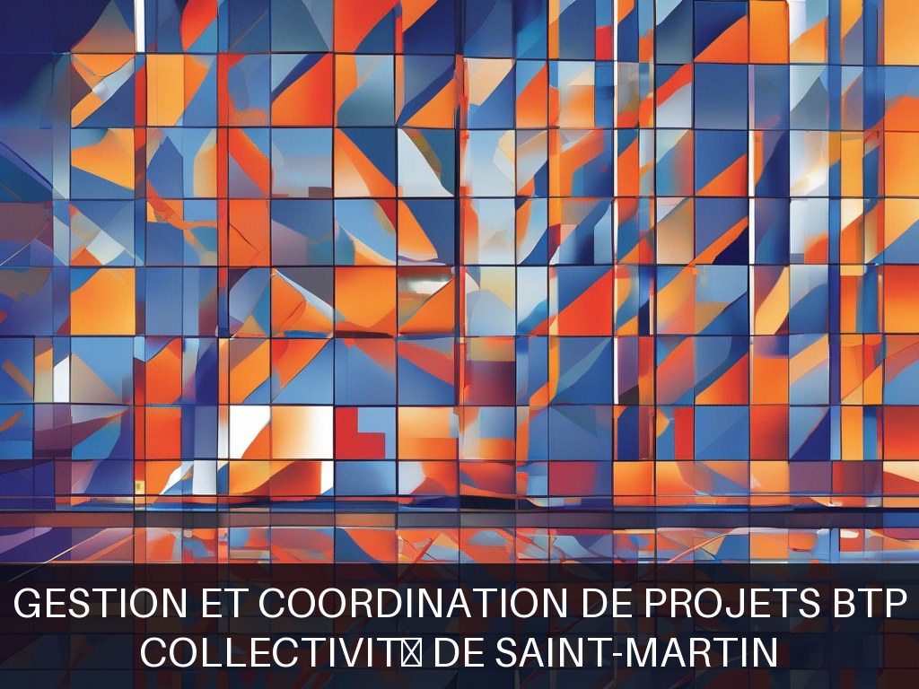 Illustration pour Collectivité de Saint-Martin: Gestion et coordination de projets BTP