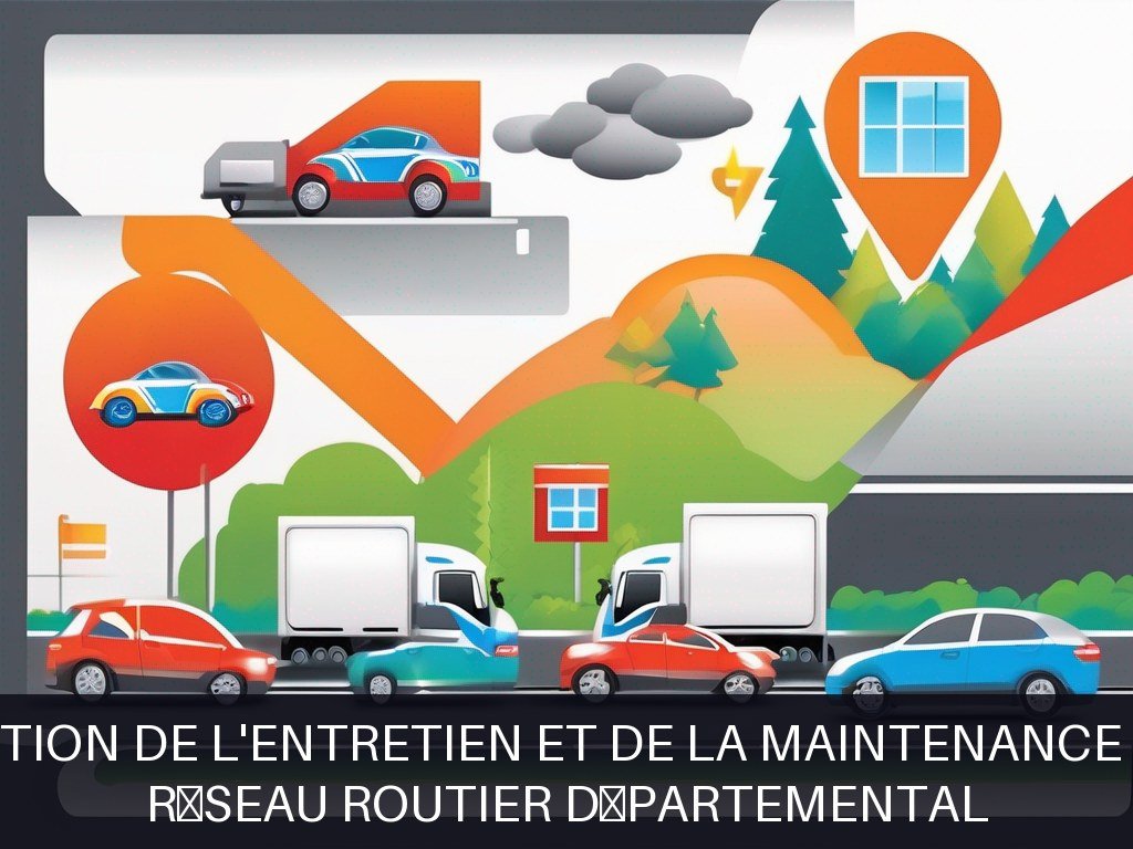 Illustration pour Réseau routier départemental: Optimisation de l'entretien et de la maintenance routière (Potentiel à Court Terme)