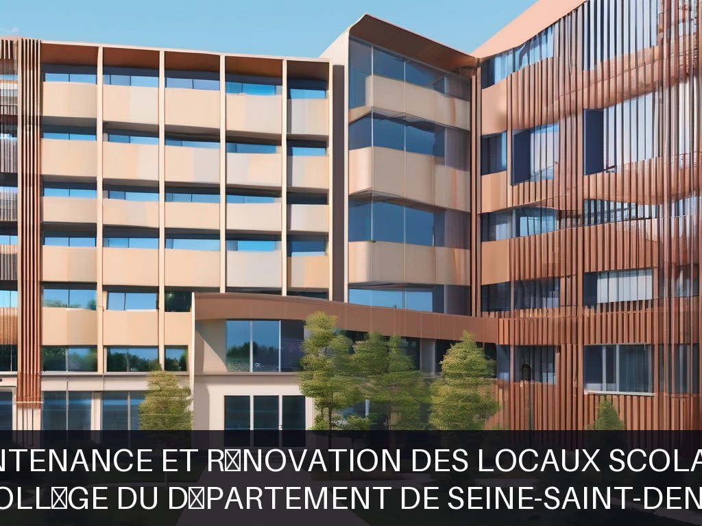 Illustration pour Collège du Département de Seine-Saint-Denis: Maintenance et rénovation des locaux scolaires