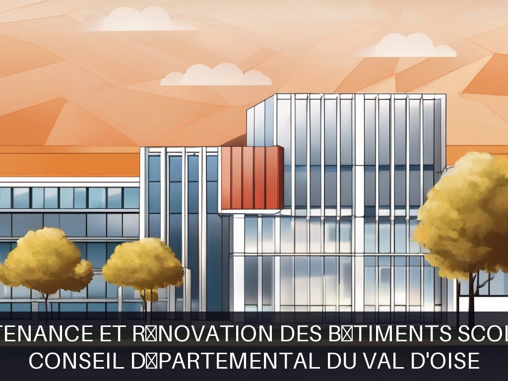 Illustration pour Conseil départemental du Val d'Oise: Maintenance et rénovation des bâtiments scolaires
