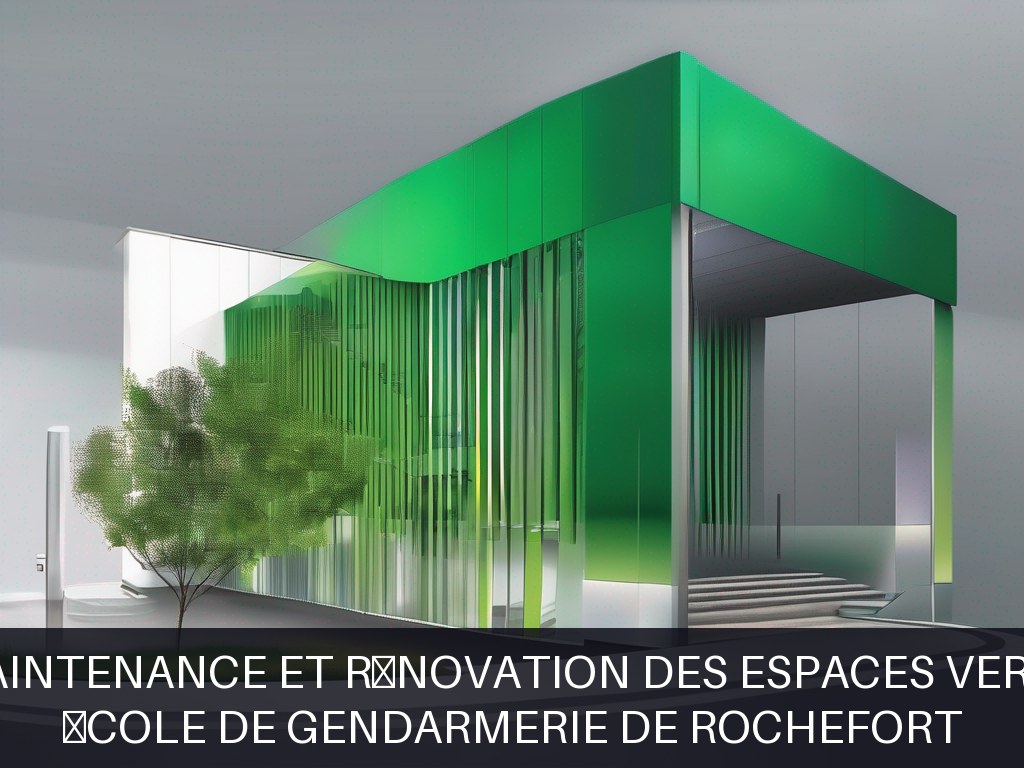 Illustration pour École de Gendarmerie de Rochefort: Maintenance et rénovation des espaces verts