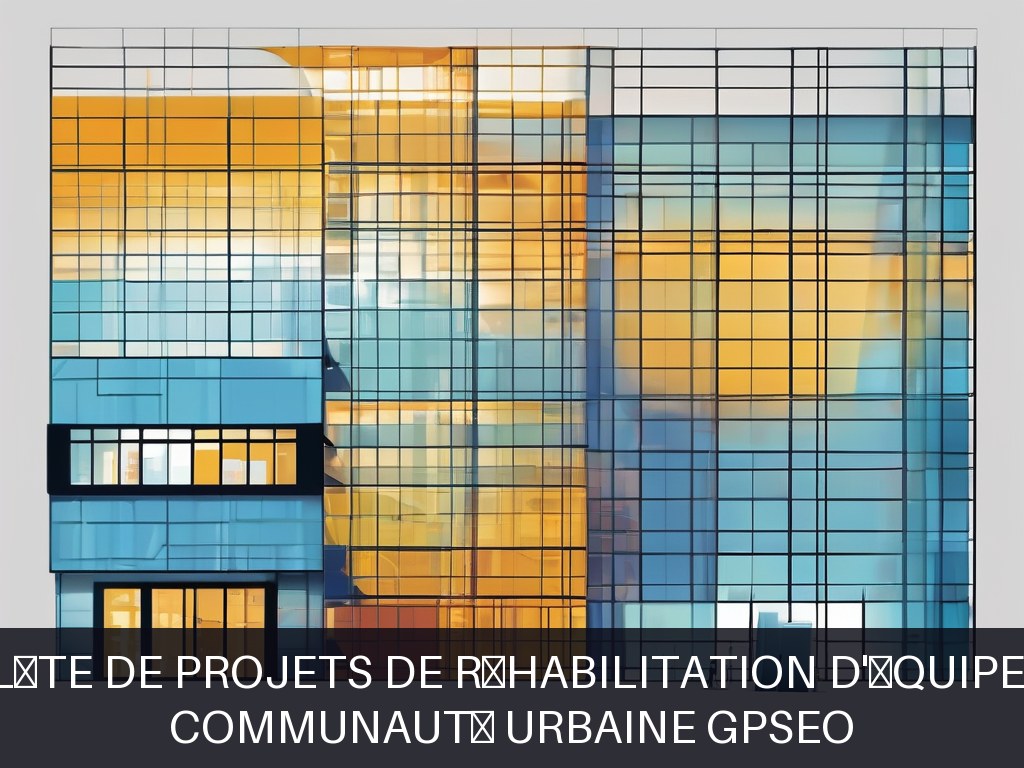 Illustration pour Communauté urbaine GPSEO: Gestion complète de projets de réhabilitation d'équipements publics