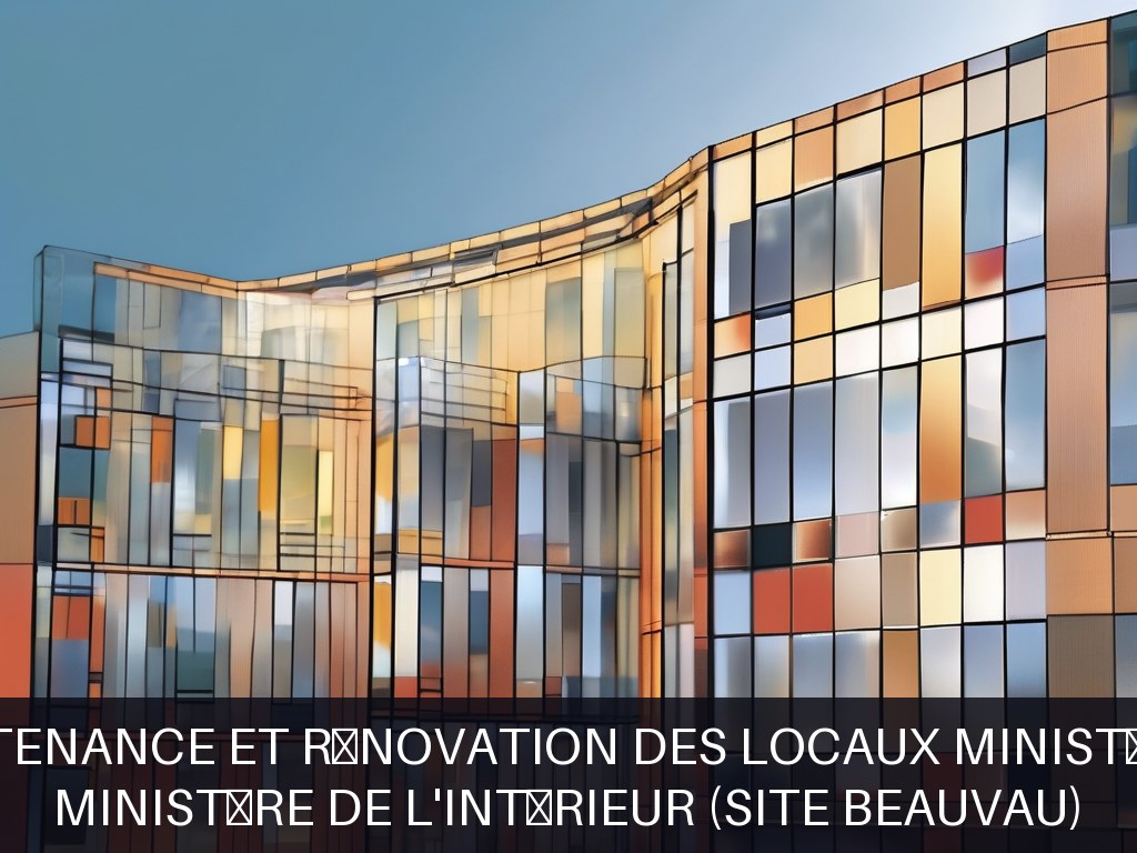 Illustration pour Ministère de l'intérieur (site Beauvau): Maintenance et rénovation des locaux ministériels