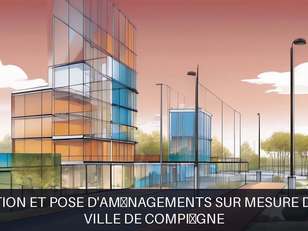 Illustration pour Ville de Compiègne: Conception et pose d'aménagements sur mesure durables