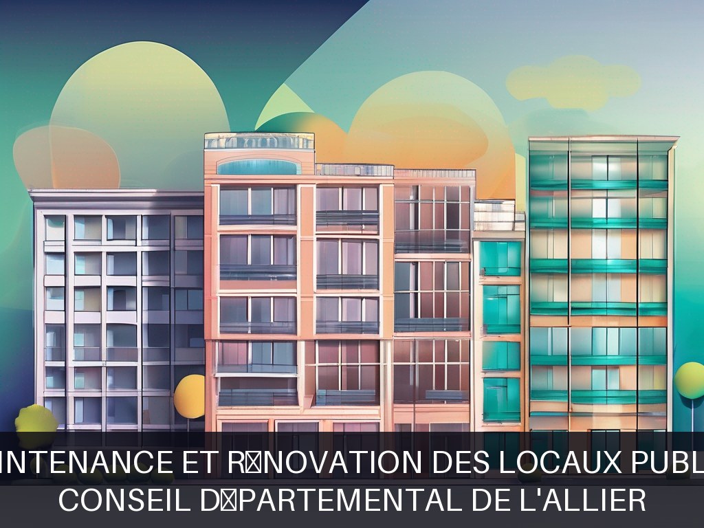 Illustration pour Conseil Départemental de l'Allier: Maintenance et rénovation des locaux publics