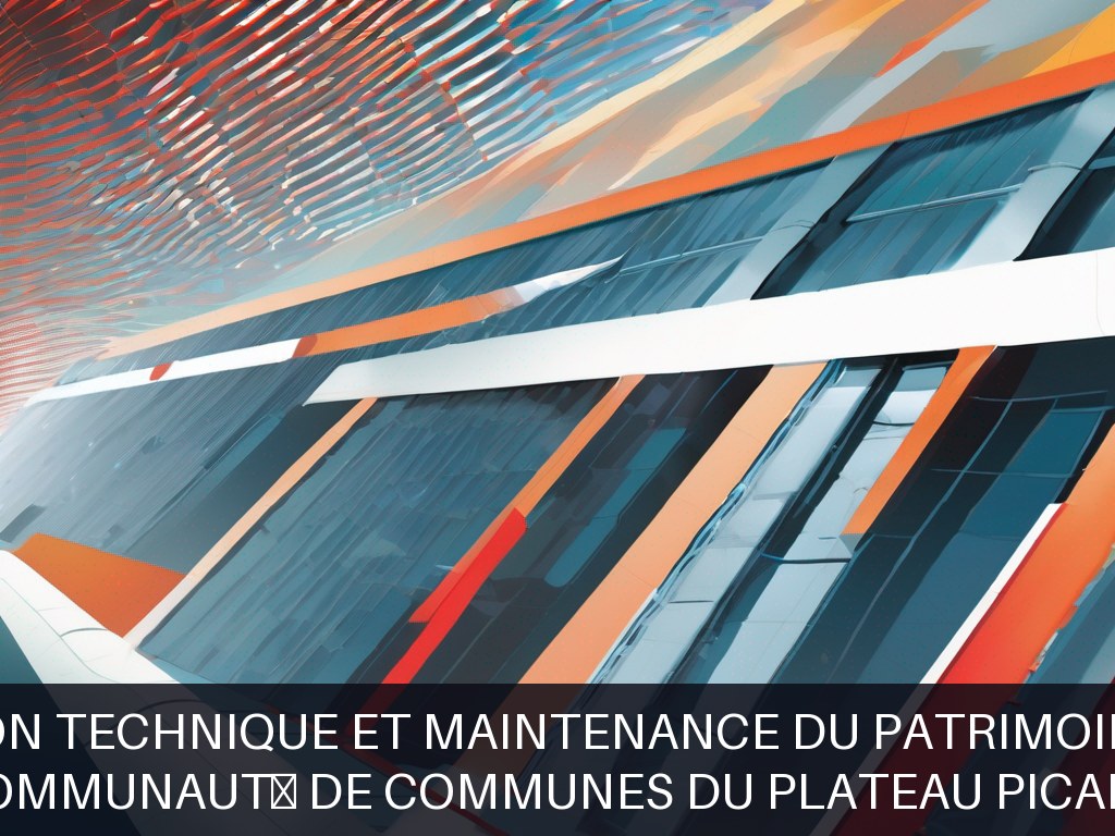 Illustration pour Communauté de Communes du Plateau Picard: Gestion technique et maintenance du patrimoine bâti