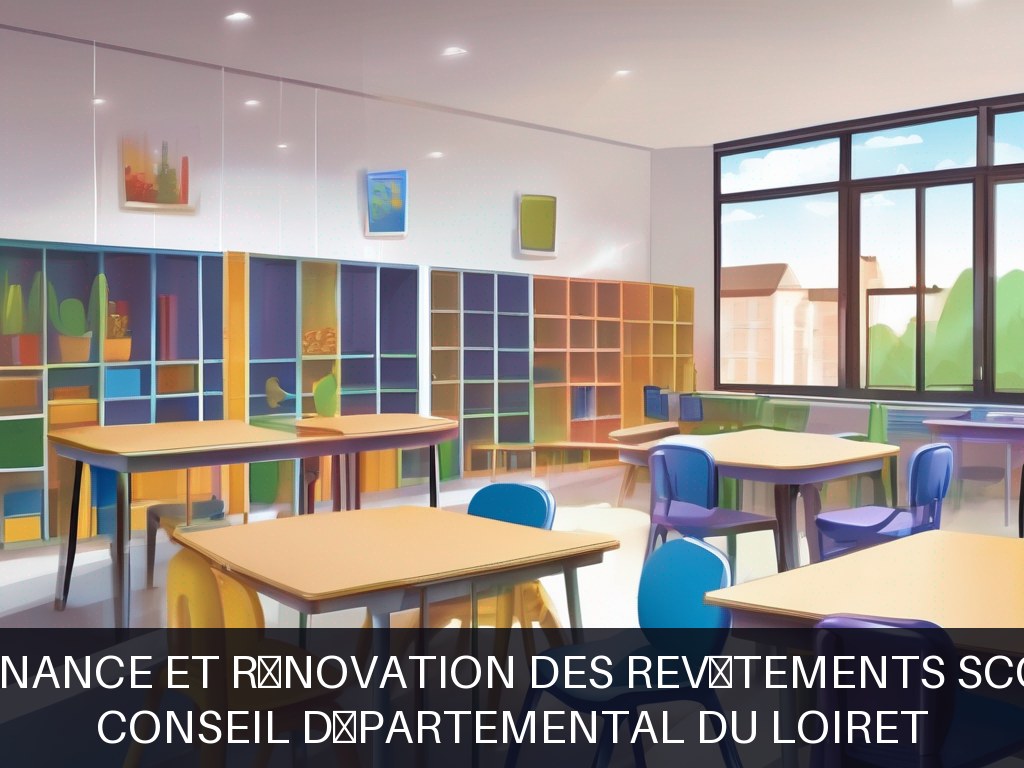 Illustration pour Conseil Départemental du Loiret: Maintenance et rénovation des revêtements scolaires