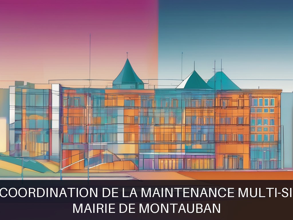 Illustration pour Mairie de MONTAUBAN: Gestion et coordination de la maintenance multi-sites publics