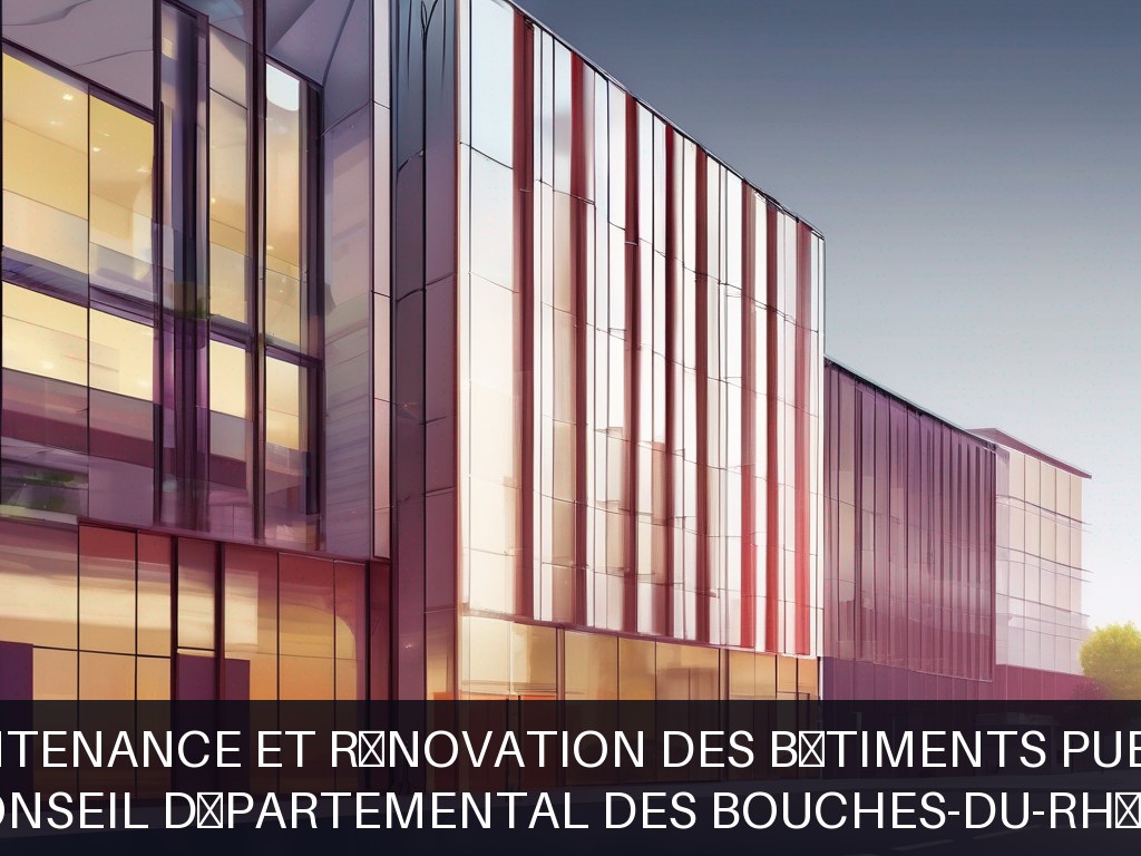 Illustration pour Conseil Départemental des Bouches-du-Rhône: Maintenance et rénovation des bâtiments publics