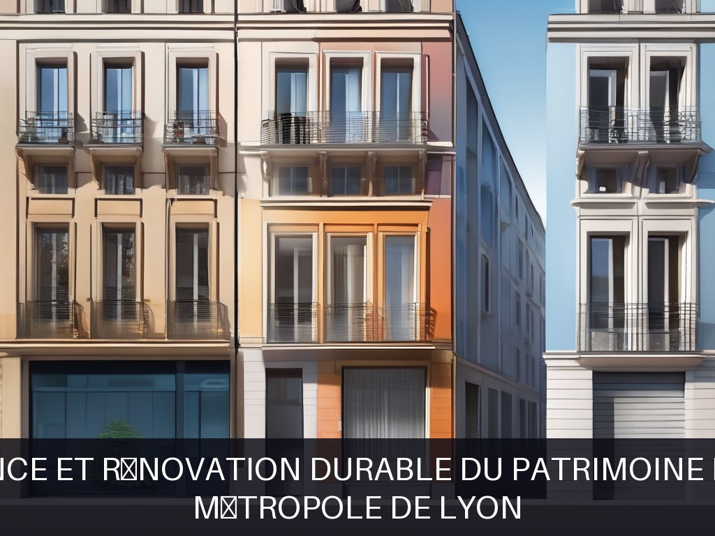 Illustration pour Métropole de Lyon: Maintenance et rénovation durable du patrimoine immobilier