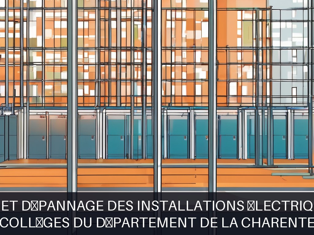 Illustration pour Collèges du Département de la Charente: Maintenance et dépannage des installations électriques scolaires