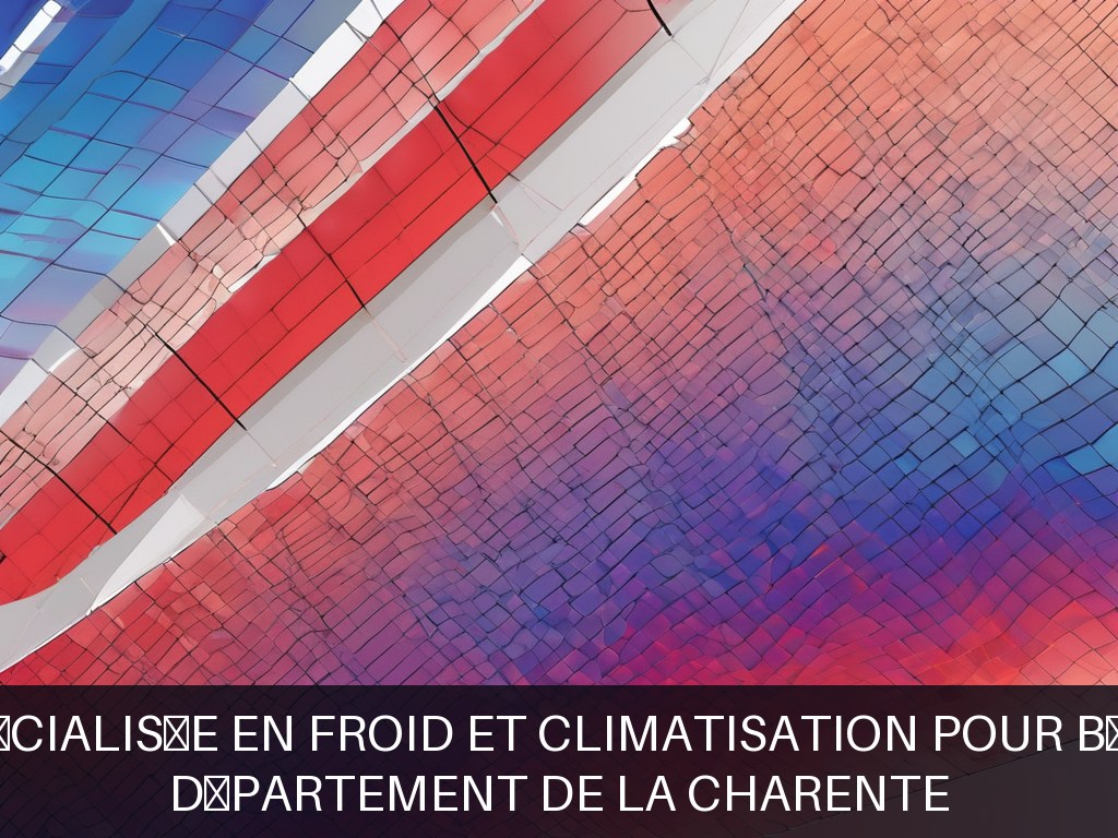 Illustration pour Département de la Charente: Maintenance spécialisée en froid et climatisation pour bâtiments publics