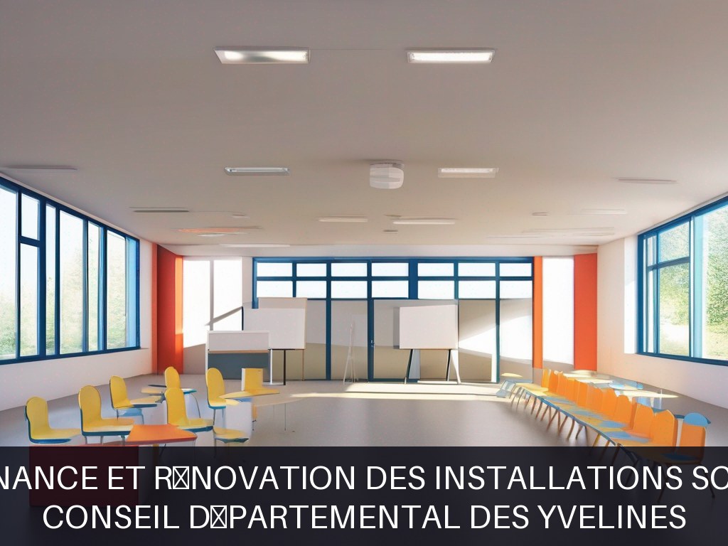 Illustration pour Conseil départemental des Yvelines: Maintenance et rénovation des installations scolaires