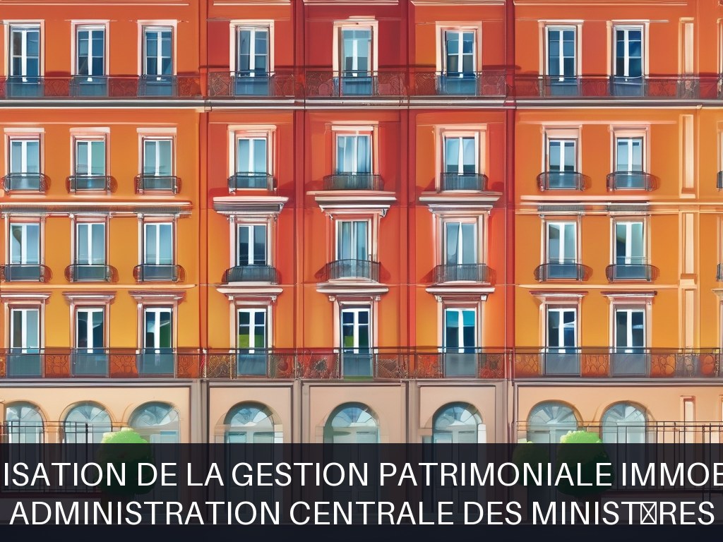 Illustration pour Administration centrale des ministères: Optimisation de la gestion patrimoniale immobilière