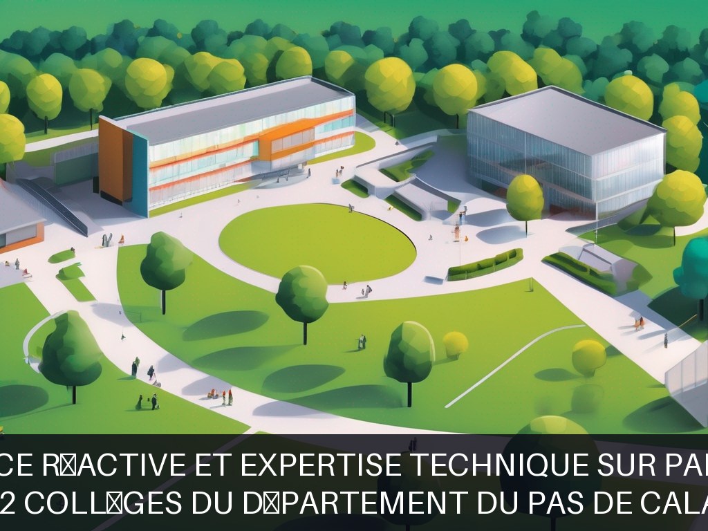 Illustration pour 122 collèges du département du Pas de Calais: Maintenance réactive et expertise technique sur parc scolaire