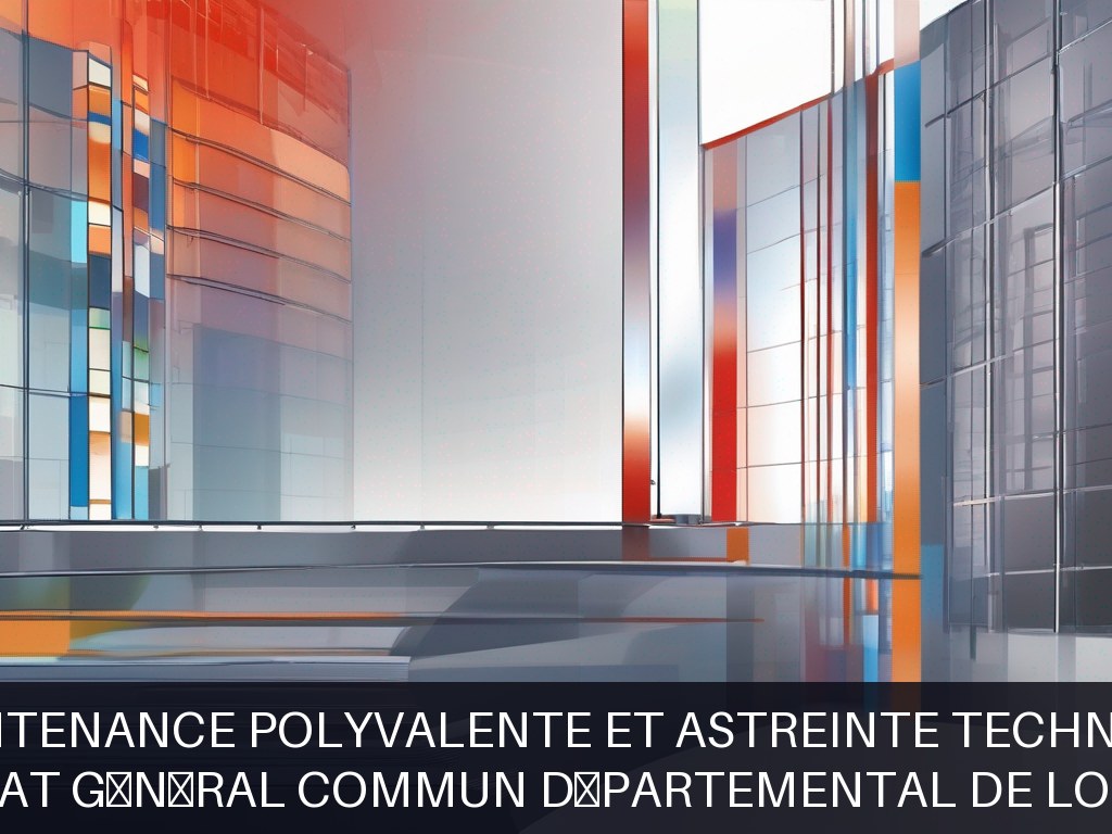 Illustration pour Secrétariat Général Commun Départemental de Loir-et-Cher: Maintenance polyvalente et astreinte technique