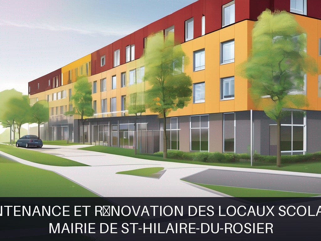 Illustration pour Mairie de St-Hilaire-du-Rosier: Maintenance et rénovation des locaux scolaires
