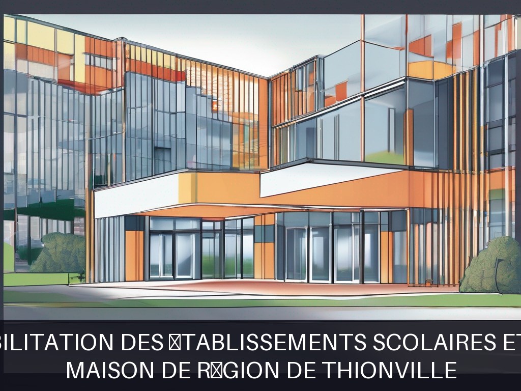Illustration pour Maison de Région de Thionville: Maintenance et réhabilitation des établissements scolaires et bâtiments régionaux