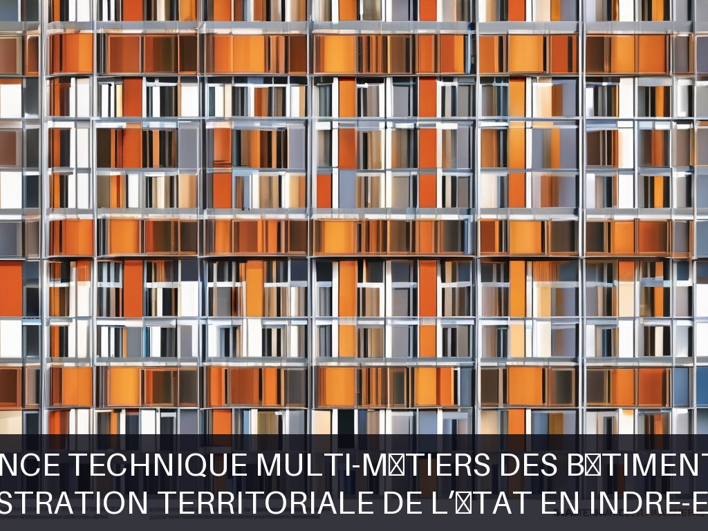 Illustration pour Administration territoriale de l’État en Indre-et-Loire: Maintenance technique multi-métiers des bâtiments publics