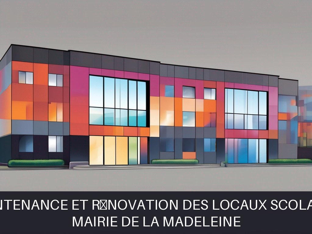 Illustration pour Mairie de La Madeleine: Maintenance et rénovation des locaux scolaires