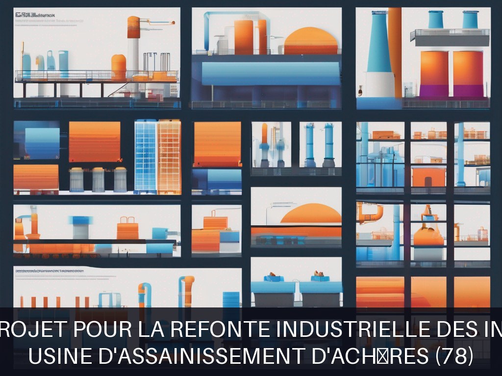 Illustration pour Usine d'assainissement d'Achères (78): Gestion de projet pour la refonte industrielle des installations