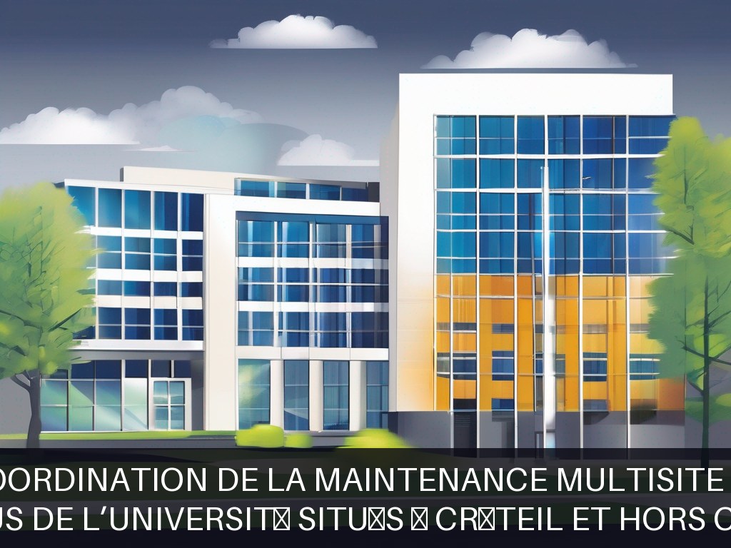 Illustration pour Campus de l’Université situés à Créteil et hors Créteil: Gestion et coordination de la maintenance multisite universitaire