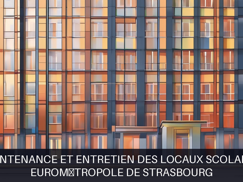 Illustration pour Eurométropole de Strasbourg: Maintenance et entretien des locaux scolaires