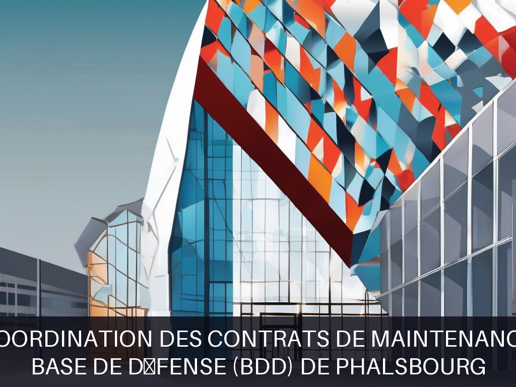 Illustration pour Base de Défense (BdD) de Phalsbourg: Gestion et coordination des contrats de maintenance spécialisés