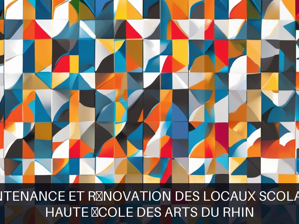 Illustration pour Haute École des Arts du Rhin: Maintenance et rénovation des locaux scolaires