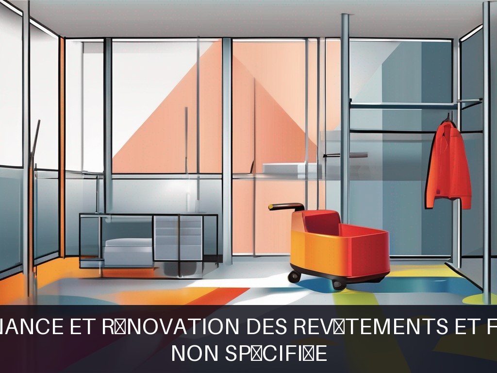 Illustration pour Non spécifiée: Maintenance et rénovation des revêtements et finitions