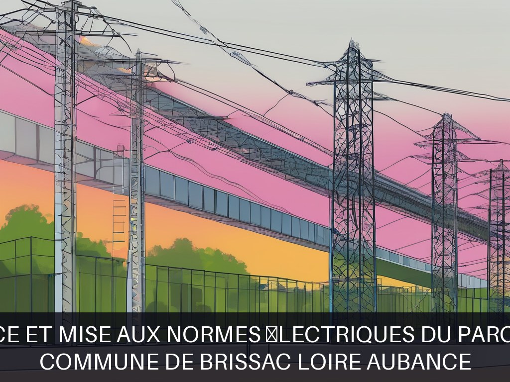 Illustration pour Commune de Brissac Loire Aubance: Maintenance et mise aux normes électriques du parc communal