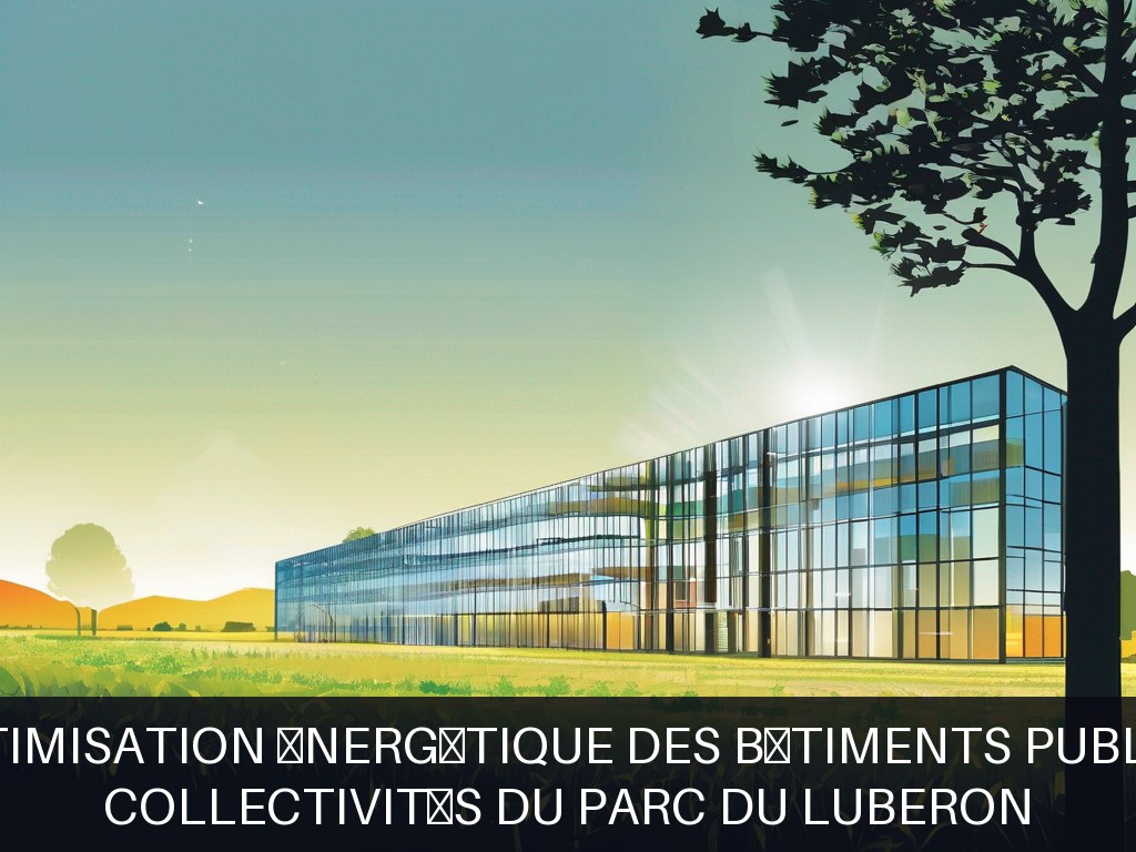 Illustration pour Collectivités du Parc du Luberon: Optimisation énergétique des bâtiments publics