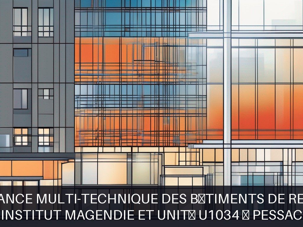 Illustration pour Institut Magendie et unité U1034 à Pessac: Maintenance multi-technique des bâtiments de recherche