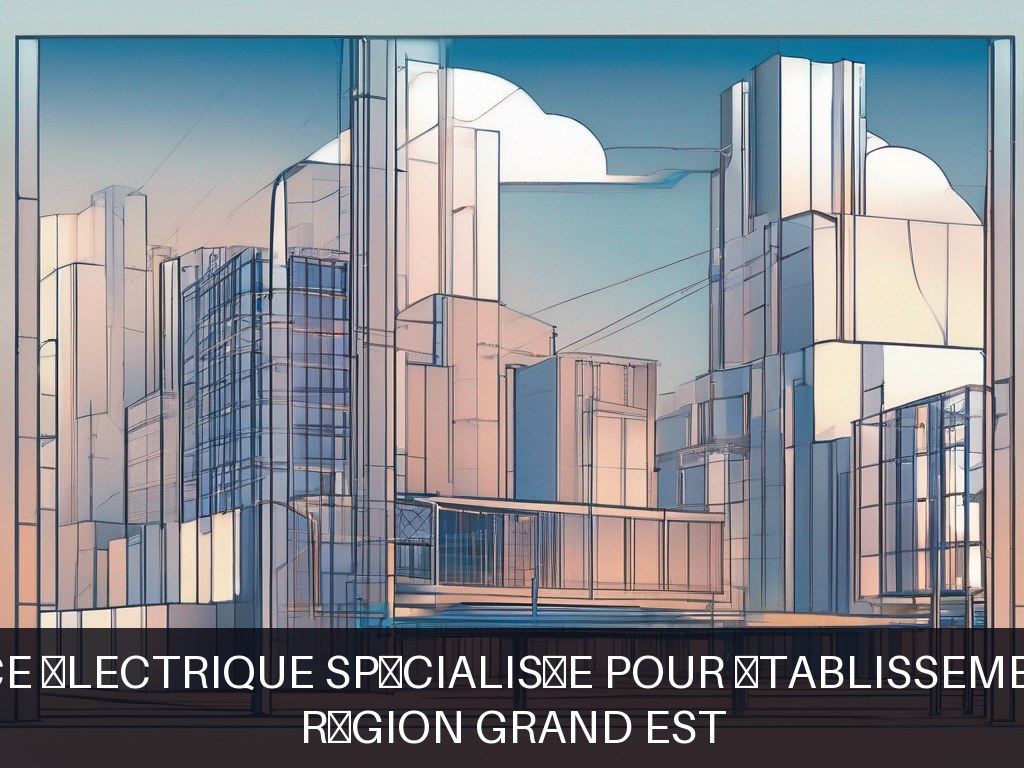 Illustration pour Région Grand Est: Maintenance électrique spécialisée pour établissements publics