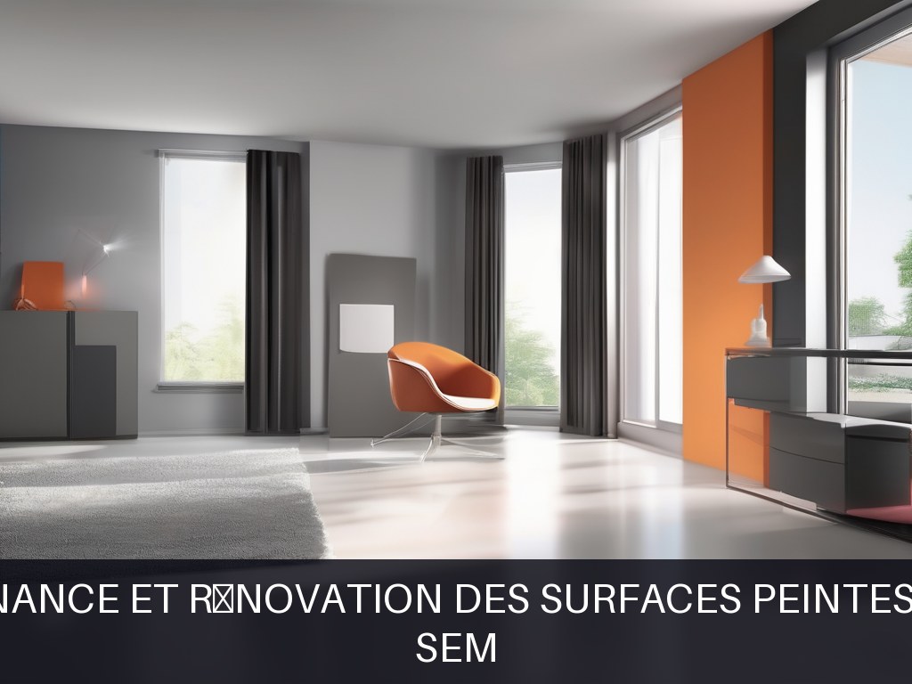 Illustration pour SEM: Maintenance et rénovation des surfaces peintes et sols