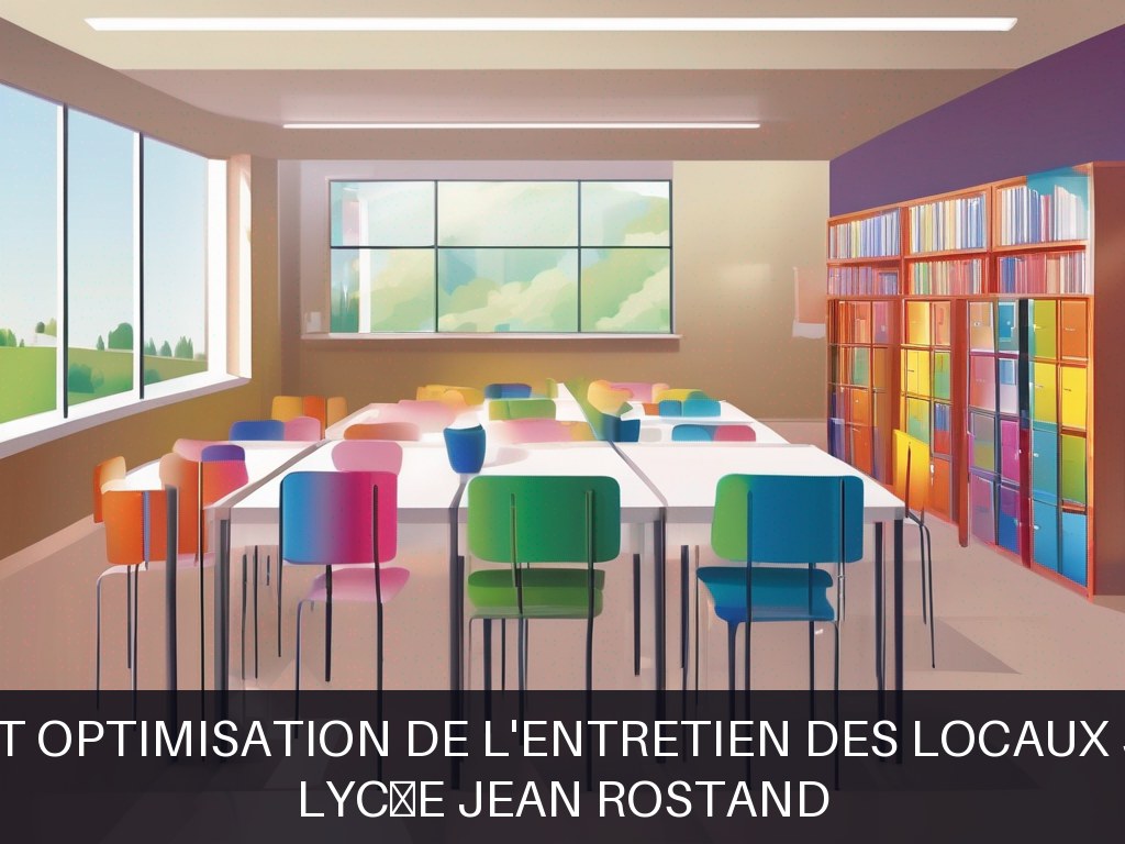 Illustration pour Lycée Jean Rostand: Gestion et optimisation de l'entretien des locaux scolaires