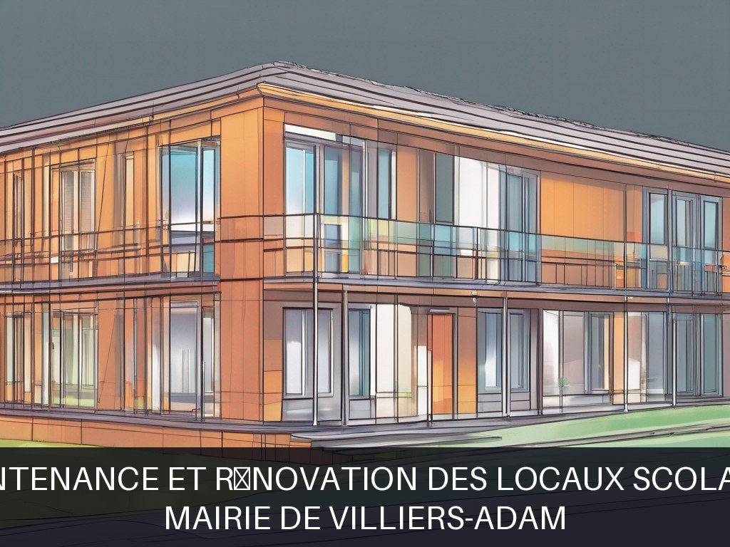 Illustration pour Mairie de Villiers-Adam: Maintenance et rénovation des locaux scolaires
