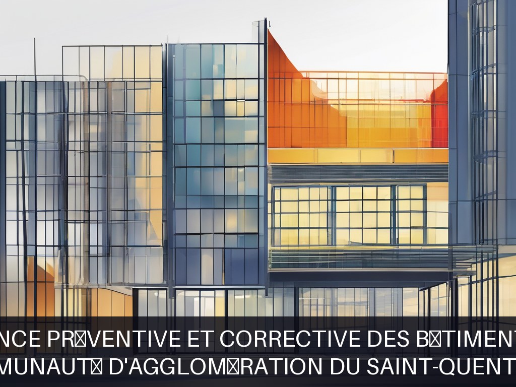 Illustration pour Communauté d'Agglomération du Saint-Quentinois: Maintenance préventive et corrective des bâtiments publics