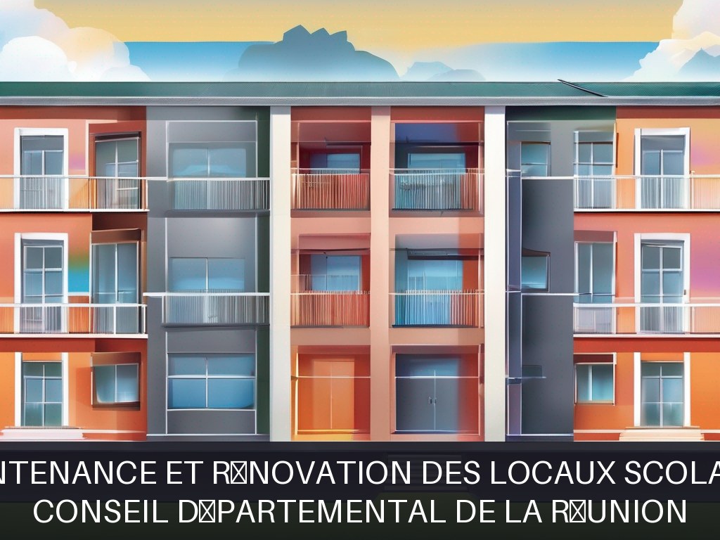 Illustration pour Conseil Départemental de La Réunion: Maintenance et rénovation des locaux scolaires