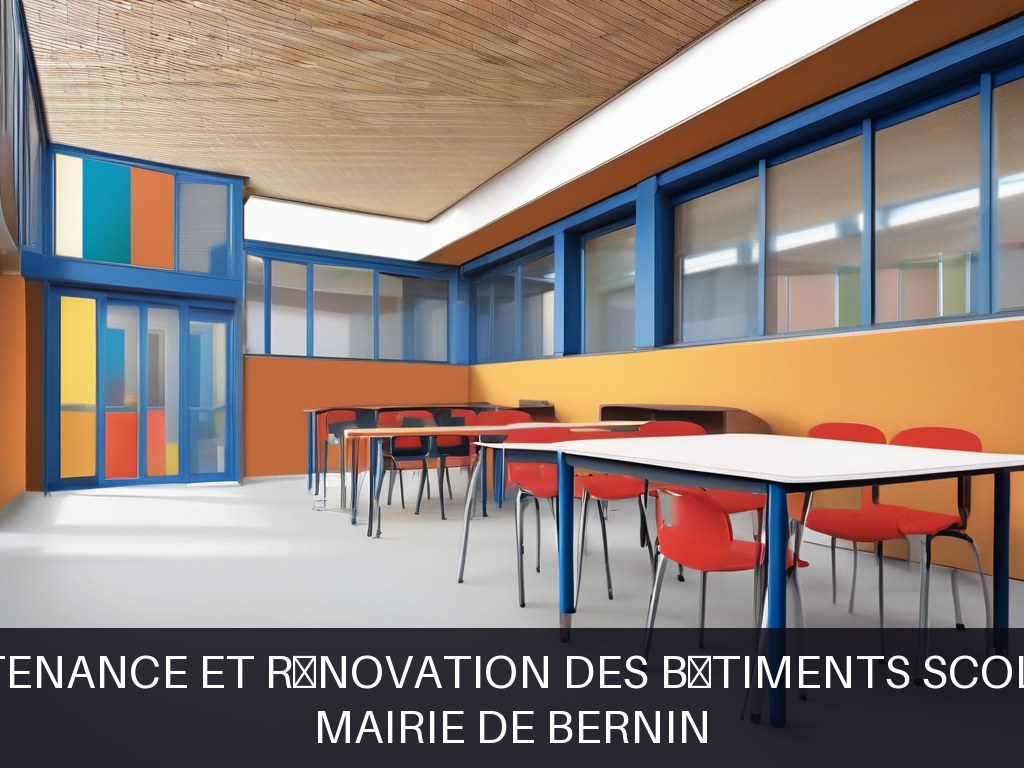 Illustration pour Mairie de Bernin: Maintenance et rénovation des bâtiments scolaires