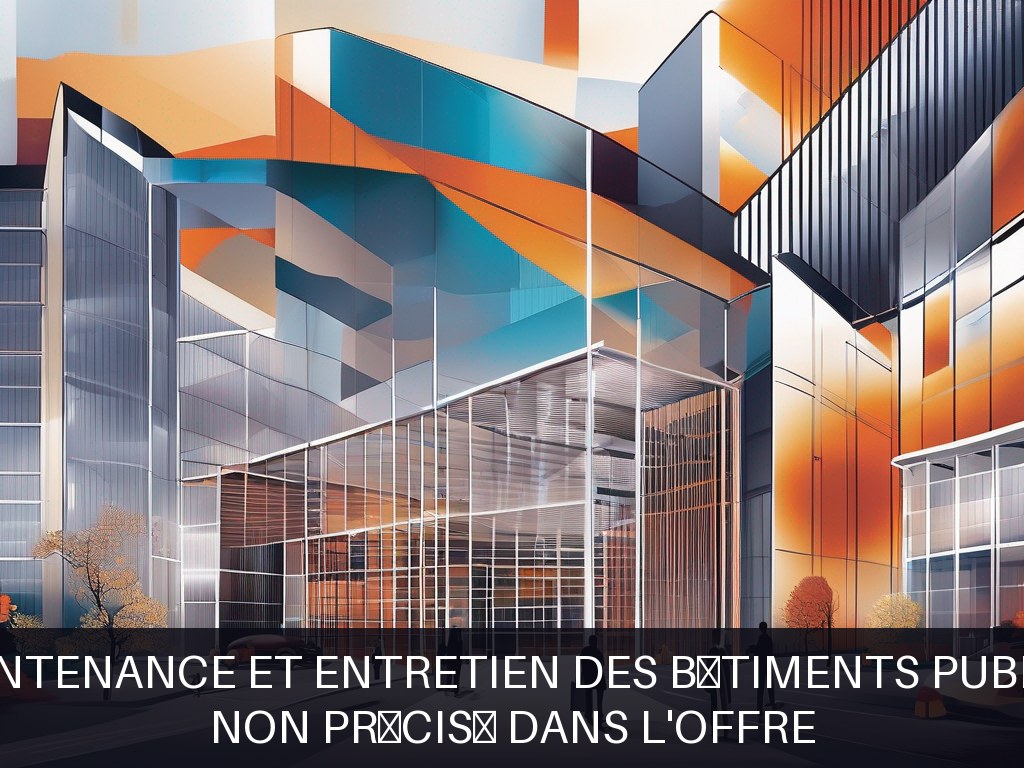 Illustration pour Non précisé dans l'offre: Maintenance et entretien des bâtiments publics