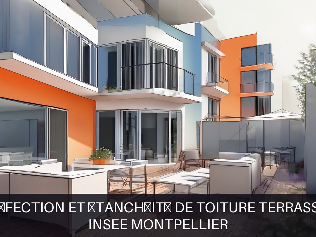 Illustration pour INSEE Montpellier: Réfection et étanchéité de toiture terrasse (Potentiel à Court Terme)