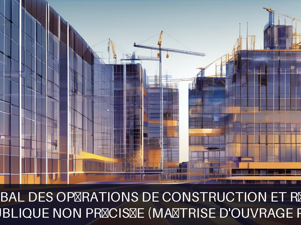 Illustration pour Entité publique non précisée (maîtrise d'ouvrage publique): Pilotage global des opérations de construction et réhabilitation